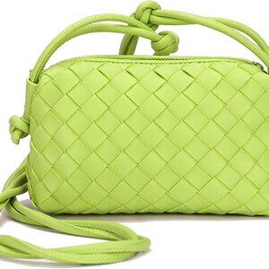 Woven Crossbody Bags For Women, Small Handmade Purse Clutch Shoulderbag Handbag,